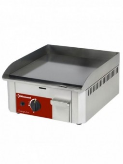 Gas griddle plate, enamelled surface