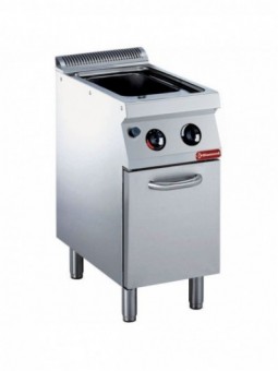 Gas pasta cooker, 24,5 liters, on undercarriage (without baskets)