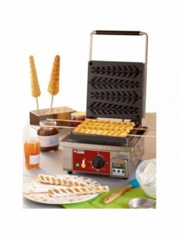 Gaufrier électrique "épi sur bâtonnet" 4 pcs.+ minuterie