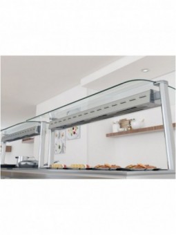 Supports with heated ramp / halogen lighting