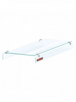 Central "right" glass border on 90° on each side, 4x GN 1/1
