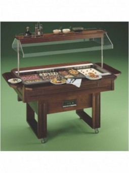 Vitroceramic buffet capacity 4 GN 1/1
