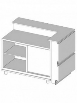 Angular counter right neutral, with service tablet