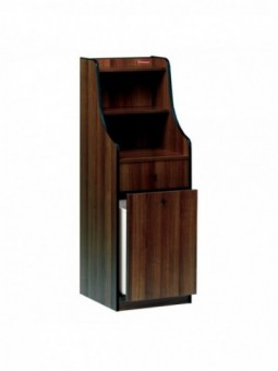 Meuble de service, 1 tiroir, 1 trémie, "Wengé"