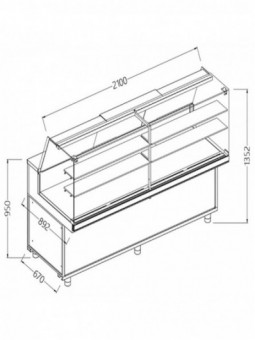Vitrines neutres pour snacks_vitres hautes