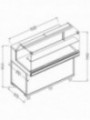 Vitrines neutres pour snacks_vitres basses