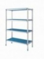 Linear rack in anodised aluminium 4 levels "Modular Rack"