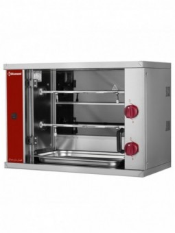 Vitroceramic chicken roaster, 2 spits (6 chickens) SMALL