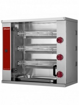 Gas chicken roaster, 3 spits (9 chickens) SMALL