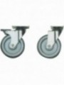Set 4 wheels, 2 with brake