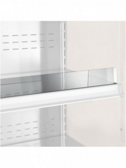 Productstop in plexiglass, shelf 1500 mm
