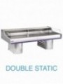Refrigerated display counter with glass " Self-Service ", on bases
