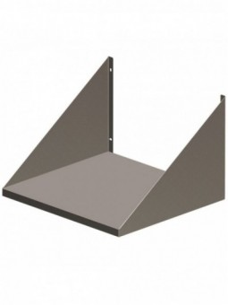 Support mural acier inox, micro-ondes Diverso