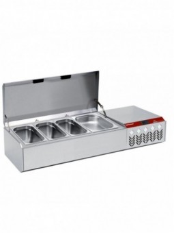 Refrigerated structure GN 4x1/3, 1x1/9, with lid