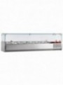 Refrigerated structure 7 x GN1/3 - 150 mm, with sneezeguard
