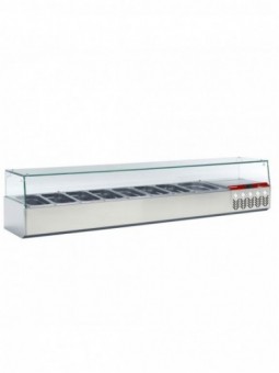 Refrigerated structure GN 8x1/3, 1x1/9, with right glass