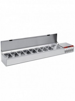 Refrigerated structureGN 10x1/3, with lid