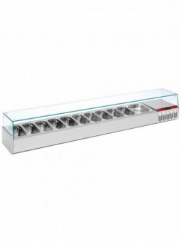 Refrigerated structure GN 11x1/3, 1x1/9, with right glass