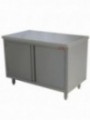 Table sur armoire, portes battantes