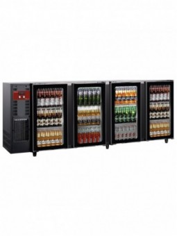 Flessenkoeler 4 glazen deuren, 783 liter