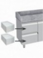 Refrigerated tables 2 doors 600x400, 2 neutral drawers (8x trays 600x400) + utensils drawer