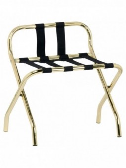 Folding trestle for luggage, gilded