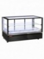 Heated display case EN or GN, ventilated, 2 levels, BLACK