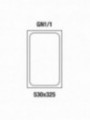 Stainless steel gastronorm tray 1/1, height 100 mm