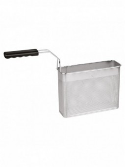 Basket for pasta cooker, frontal handle