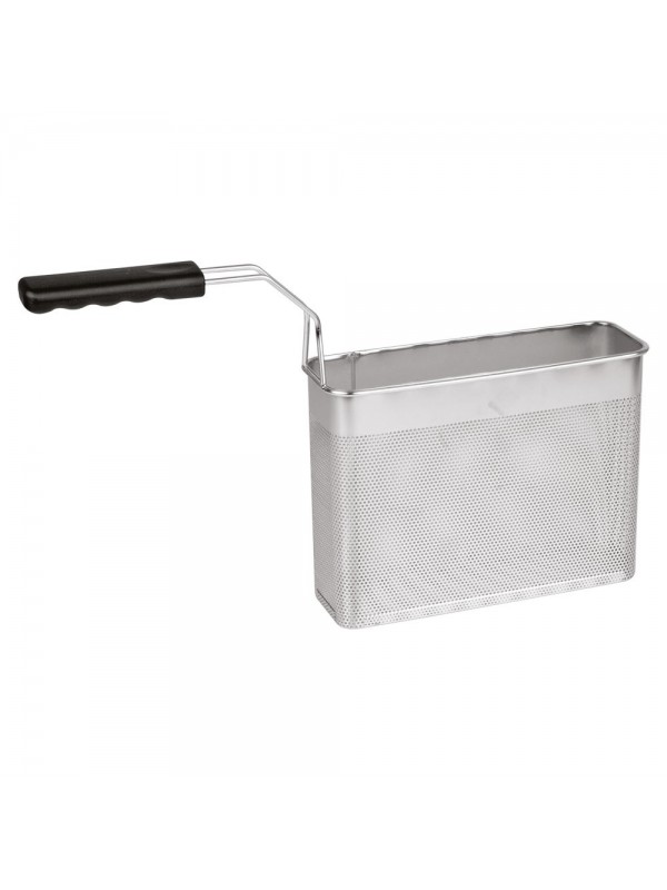 Basket for pasta cooker, frontal handle