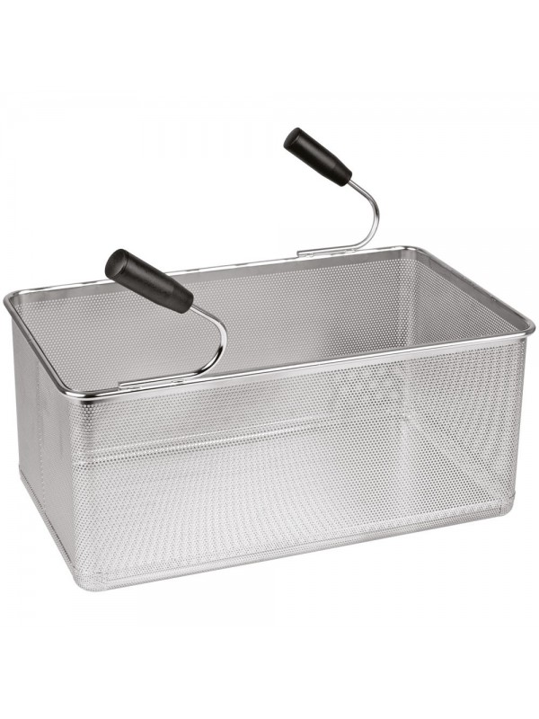 Basket pasta cooker, lateral handles