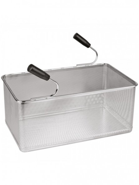 Basket pasta cooker, lateral handles