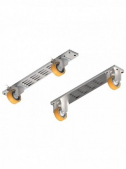 Kit 4 wheels, 2 with brake + 2 omega module 800