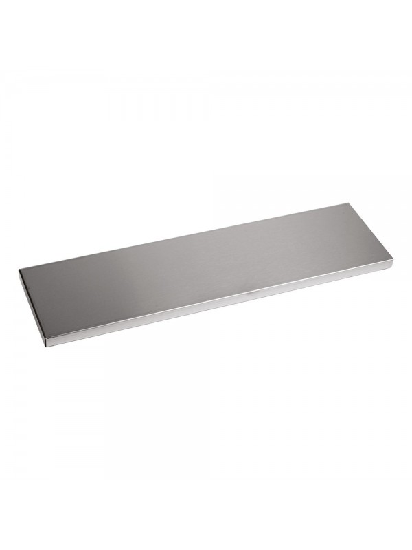 Right or left side skirting board "central island" stainless steel