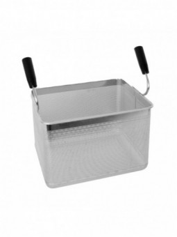 Basket for pasta cooker with 2 handles