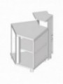 Neutral angle - open 45°, with service tablet