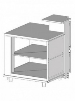 Neutral angle - open 90 °, with service tablet