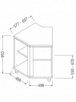 Neutral back angle - open 45°
