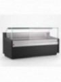 Neutrale vitrinetoonbank, patisserie glas, met neutrale reserve – ZWART