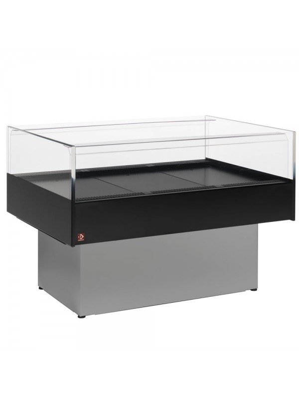 Panoramic self-service refrigerated counter - GREY/BLACK