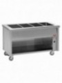 Bain-marie element on open cupboard 6 GN 1/1