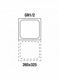 Gastronorm tub 1/2  h200 mm