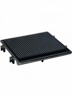 Ribbed cooking plate, 1 fire