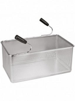 Basket pasta cooker, lateral handles