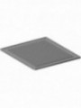 Ribbed plate stainless steel 1 burner