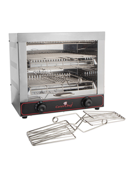 2-level toaster with 6 tongs