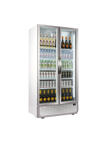 Dubbele drankenkoelkast met draaideuren 730 liter