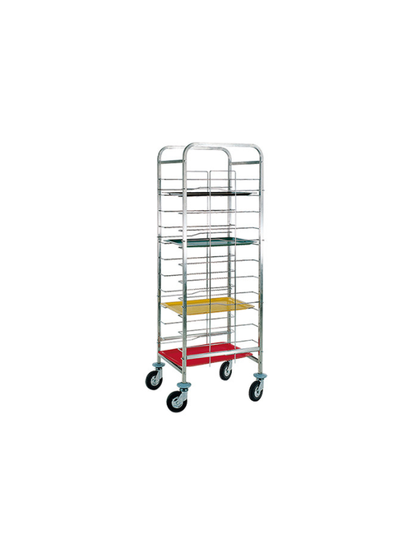 Trolley met 12 dienbladen