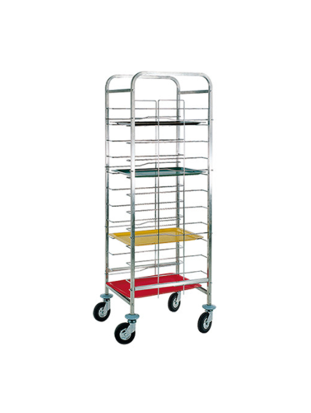 Trolley met 12 dienbladen