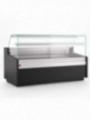 Ventilated counter display, with storage  - BLACK